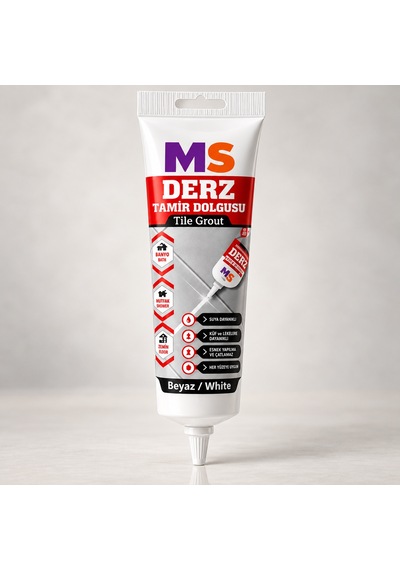 Beyaz Renk 380 Gr Hazır Derz Arası Tamir Dolgusu Fayans Seramik Mermer Yenileyici Yenileme Dolgu