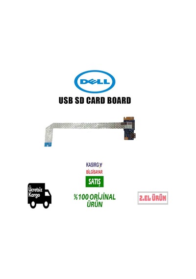 Dell Uyumlu Inspıron 15 Pp66F Usb Sd Card Board Ls-D801P