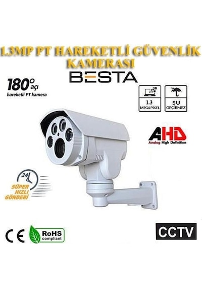 1,3 Mp Ahd Motorize Pt 4 Atom Led Güvenlik Kamerası Kd-1844