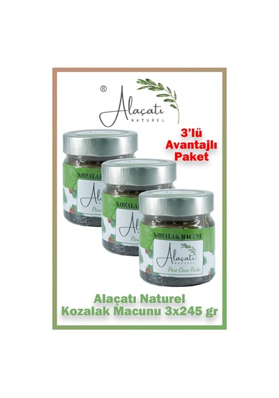 Alaçatı Naturel Kozalak Macunu 245 Gr 3 Adet