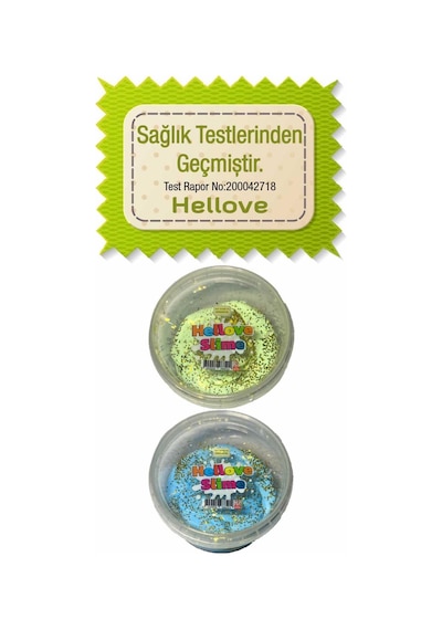 Köpüklü ve Simli Slime 2 Renk Pofuduk Slaym Oyun Hamuru Slime
