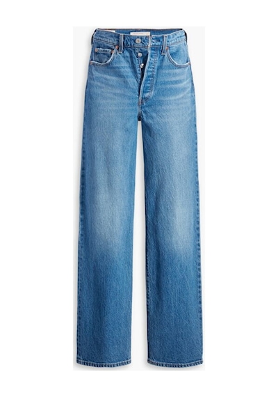 Levi's Ribcage Full Length Kadın Jean Pantolon - Dance Around-16238 Med İndigo - Worn İn