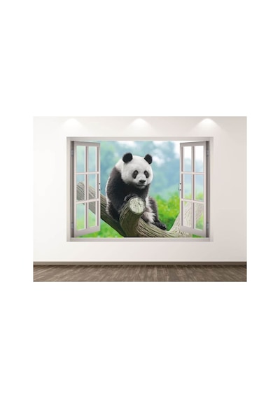 Vahşi Yaşam Muhteşem Hayvanlar Full Hd Baskı 3d Pencere Modern Duvar Sticker