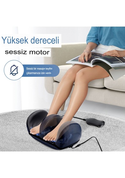 Kablosuz 3d Ayak & Baldır Masaj Aleti, Derin Yoğurma & Isıtma Rahatlama Elastomer Bacak Masaj Aleti Siyah
