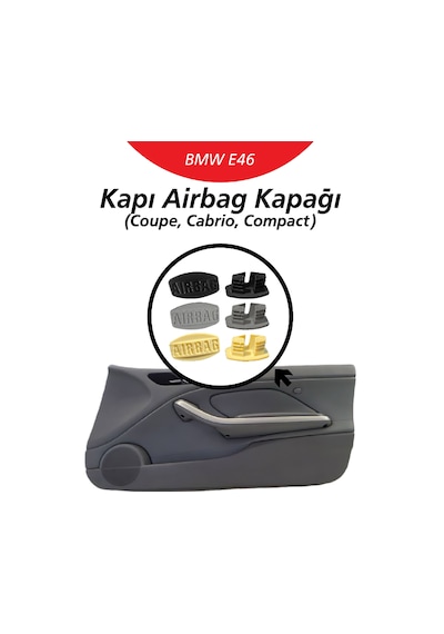 Bmw E46 Kapı Airbag Kapağı Gri Coupe/cabrio/compact