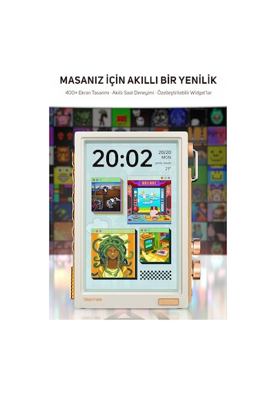 Divoom Times Frame 10.1 Akıllı Kişiselleştirilebilir Dijital Çerçeve, 64gb Beyaz