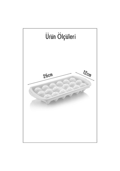 18 Bölmeli Elmas Model Buz Kalıbı Buzluk - Pembe Plastik Diğer