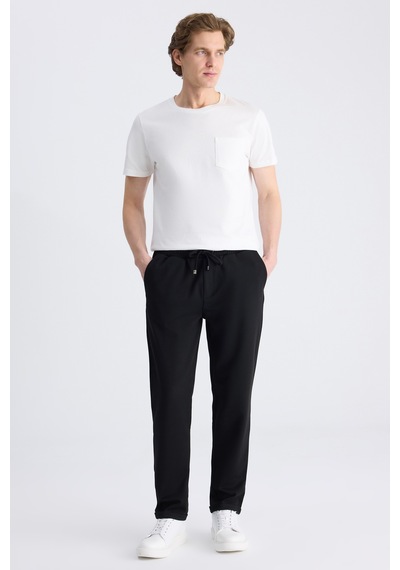 D's Damat Ds Damat Regular Fit Siyah Balıksırtı Pamuklu Jogger Pantolon 4hc0300130022 001