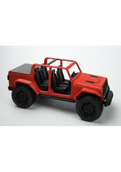 Açık Jeep Gladiator Tarzı Tamamen Yazdırılabilir