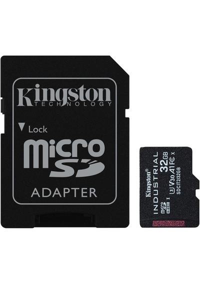Kingston Sdcıt2-32gb 32gb Microsdhc Industrial C10 A1 Pslc Card + Sd Adapter Hafıza Kartı
