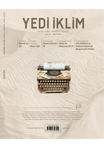 Yedi İklim Dergi 421.sayı Nisan 2025
