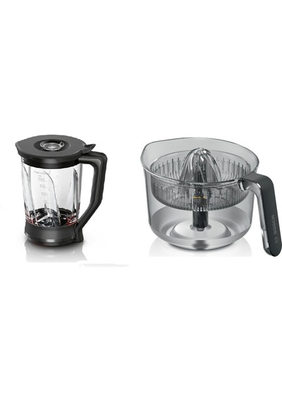 Bosch Uyumlu Mums 6 Serisi  Narenciye Sıkacağı Ve Cam Blender Aparatı 2li Set