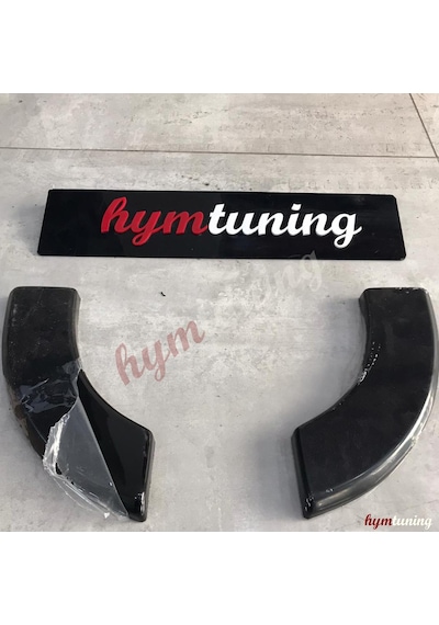 Seat Leon Aero Tampon Flap Seti Sağ + Sol Parlak Siyah