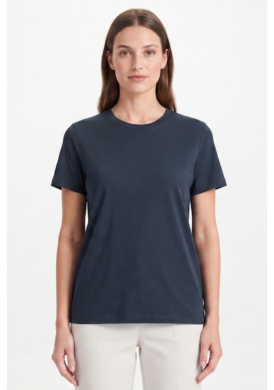 Goffra Kadın Vision Bisiklet Yaka Premium Kalite Yoğun Dokulu Pamuklu T-shirt Lacivert W101-r0220-07 Goffra Kadın Vision Bisiklet Yaka Premium Kalite Yoğun Dokulu Pamuklu T-shirt Lacivert W101-r0220-07