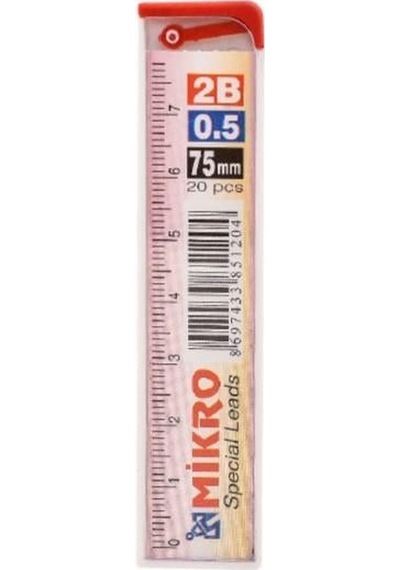 Mikro 75mm Cetvelli 0,5mm Kalem Ucu 24 Tüp'lü Paket