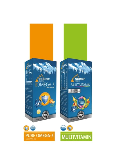 Bork Multivitamin Şrp 150 Ml Ve Omega-3 Takviye Edici Şrp 150 Ml
