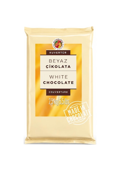 Altınmarka Beyaz Kuvertür Çikolata 2,5 Kg