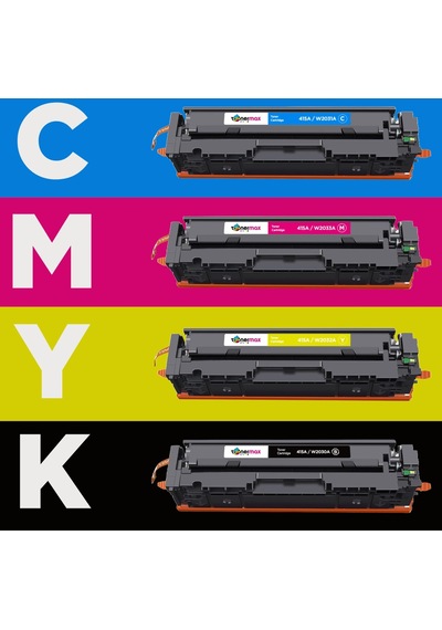 Tonermax Hp Color Laserjet Pro Mfp M454nw Uyumlu Toneri - Çipli/ Hp 415a Uyumlu Toner Set - Çipli