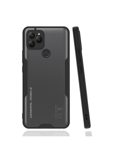 Newface - 219 - General Mobile Gm 21 Kılıf Platin Silikon - Edntrend - - Siyah