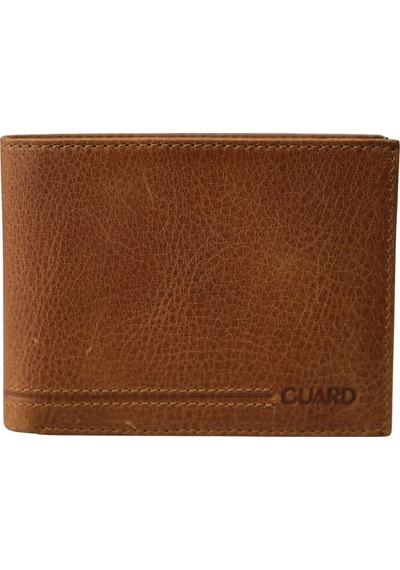 Guard Crazy Taba Bozuk Para Bölmeli Hakiki Deri Erkek Cüzdanı P50 Taba
