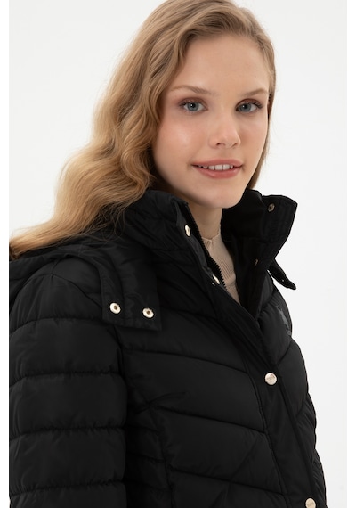 U.s. Polo Assn. Kadın Siyah Kaban 50312015-vr046 Siyah