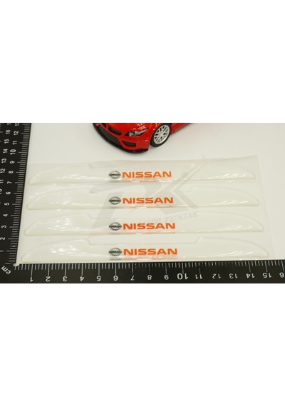 Nissan Logo Kapı Kenarı Koruma Şeffaf Kauçuk 3M Band New Style