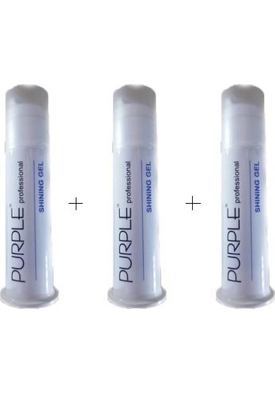 Purple Shining Gel Wax 3'lü Set - Parlak Wax