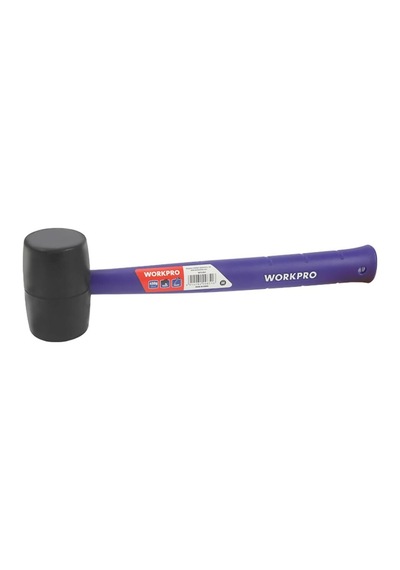 Workpro Wp241041 57mm 450gr Pvc Pp Saplı Siyah Kauçuk Tokmak Fr Wp241041