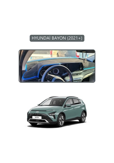 Hyundai Bayon 2021+torpido Koruma Halısı Gri Kenar