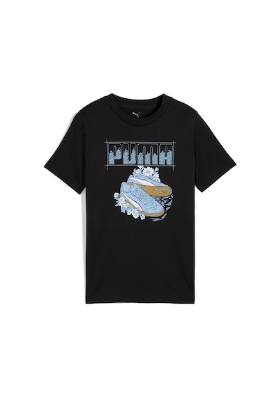 Puma Graphic Kız Çocuk Siyah Tişört