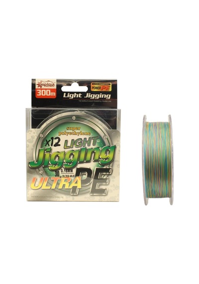 Captain Light Jigging 12x Ultra Pe 12 Örgü Jig İpi 300mt Multi Color 0.18 Mm