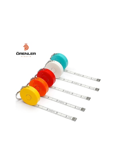 Mezura Otomatik Anahtarlık 1.5 Metre 2. Versiyon Sarı