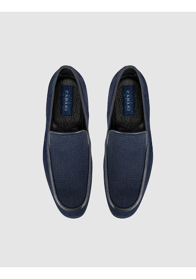 Cabani Premium Deri Lacivert Erkek Loafer