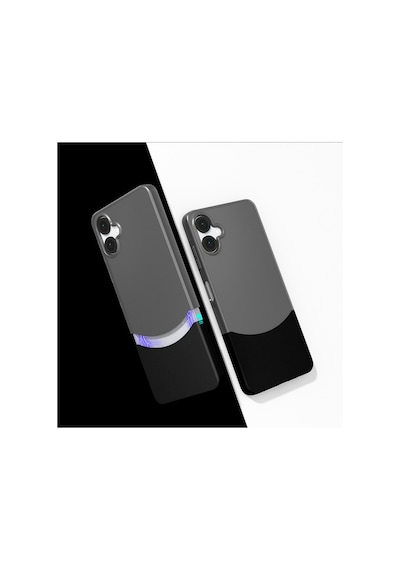 Samsung Uyumlu Galaxy A06 Kılıf Mıknatıslı Zore Duble Kapak Siyah