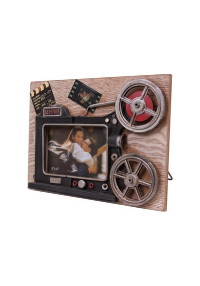 Dekoratif Metal Çerçeve Sinema Projektörü Dekorlu