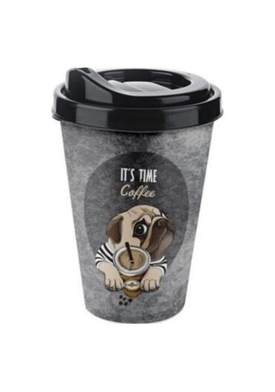 Coffee Bardak 400 Ml It's Time Coffee Kahve Çay Bardağı Karışık Çok Renkli