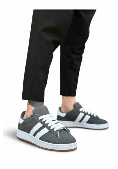 Tarzbu İki Çizgili Füme Erkek Günlük Sneaker Ayakkabı, Kauçuk Taban, 3 Cm Topuk, Standart Kalıp Tarz0235 Füme Tarzbu İki Çizgili Füme Erkek Günlük Sneaker Ayakkabı, Kauçuk Taban, 3 Cm Topuk, Standart Kalıp Tarz0235 Füme