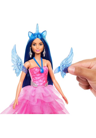 Hrr16 Barbie Mavi Saçlı Prenses Bebek Standart
