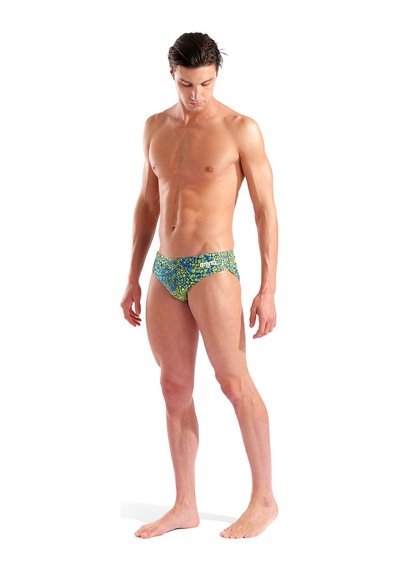 Arena Snakeskin Briefs Erkek Yeşil Yüzücü Mayosu 010162506