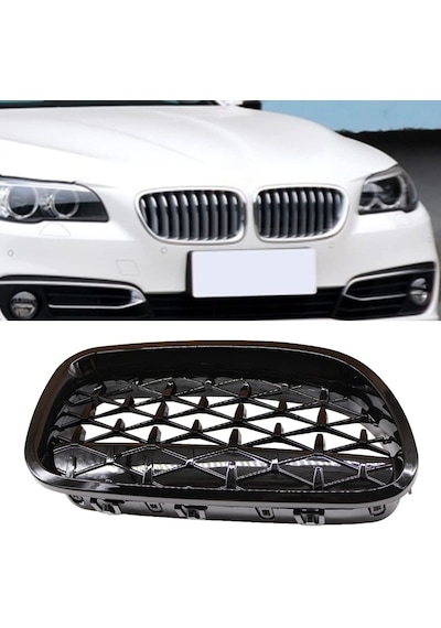 Bmw F10 2012-2013 5.seri Siyah Daimond Ön Böbrek-ön Panjur