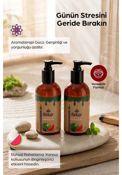 Doğal2 Adet Karpuz Özlü Duyusal Ve Aromaterapi Erotik Masaj Yağı 120 Ml - 306292156