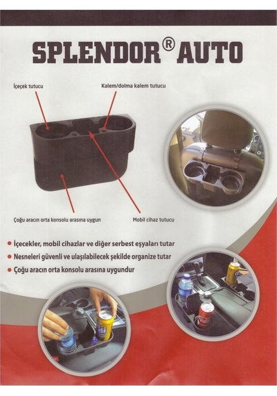 Araç Içi Koltuk Arası Bardak Tutucu Organizer (514322458)