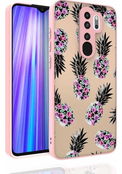 Xiaomi Redmi Note 8 Pro Kılıf Desenli Kamera Korumalı Parlak Zore Nora Kapak NO1