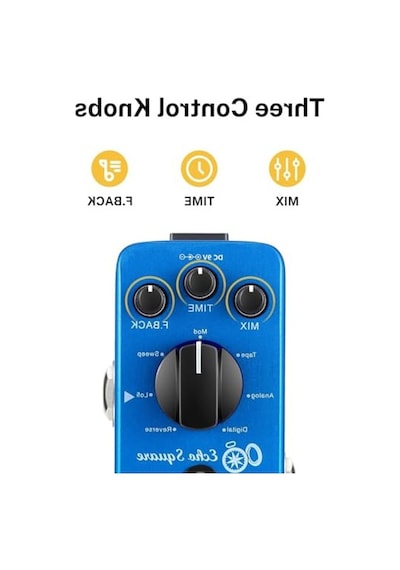 2As Dijital Çoklu Delay Pedalı, Ec1006 Modeli Açık Antrasit
