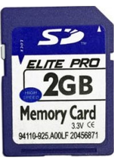2 Gb Sd Hafıza Kartı Fotograf Makinaları İçin 2 Gb Elite Pro Sd Hafıza Kartı