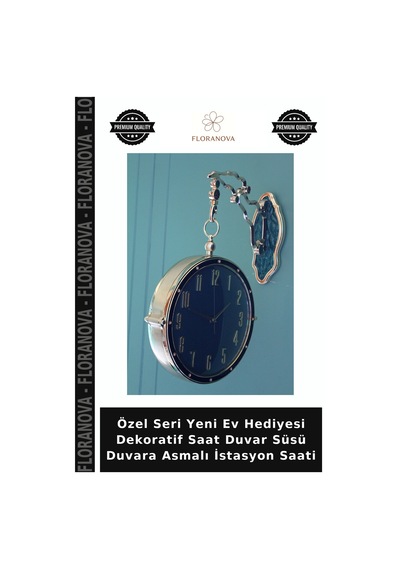 Özel Seri Yeni Ev Hediyesi Dekoratif Saat Duvar Süsü Duvara Asmalı İstasyon Saati Retro