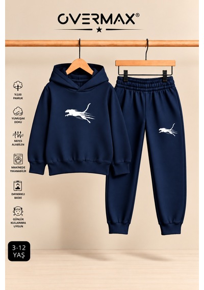 Overmax Çita Baskılı Çocuk Kapüşonlu Sweatshirt Eşofman Takımı- 3-12 Yaş Lacivert - Lacivert - 934280003 Lacivert - Lacivert Overmax Çita Baskılı Çocuk Kapüşonlu Sweatshirt Eşofman Takımı- 3-12 Yaş Lacivert - Lacivert - 934280003 Lacivert - Lacivert