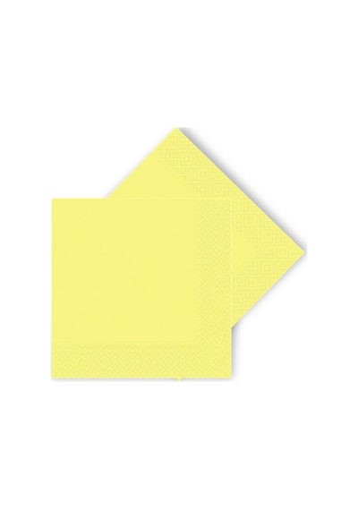 Makaron Peçete. 33 x 33 CM - 16 Adet - Sarı