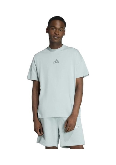 Adidas All Szn Erkek Yeşil Yuvarlak Yaka Tişört Yeşil