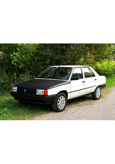 Renault 9 Ön Kaput Koruma Maskesi Siyah Suni Deri Araca Özel Tasarım 1 Adet